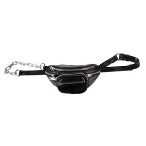 Alexander Wang Attica Mini Belt Bag in Black Lambskin